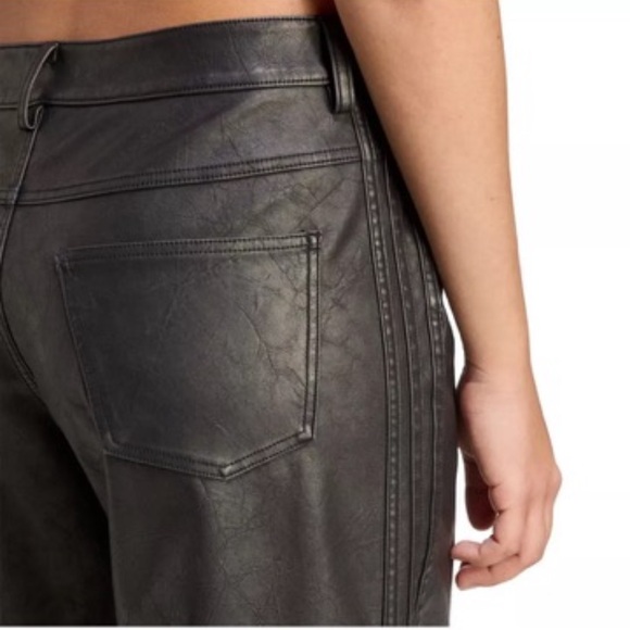 Adidas Originals Women's Firebird Pleather Crop Pant Size 4 - Picture 5 of 15